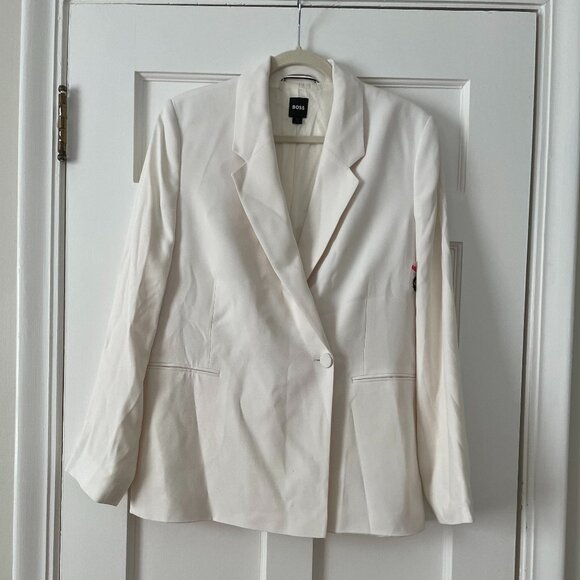 Hugo Boss Relaxed-fit jacket with feature button Size 4 NWOT - Picture 3 of 5